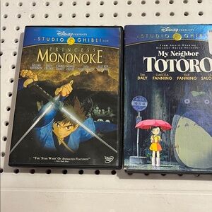 Studio Ghibli Princess Mononoke & My Neighbor Totoro DVDs